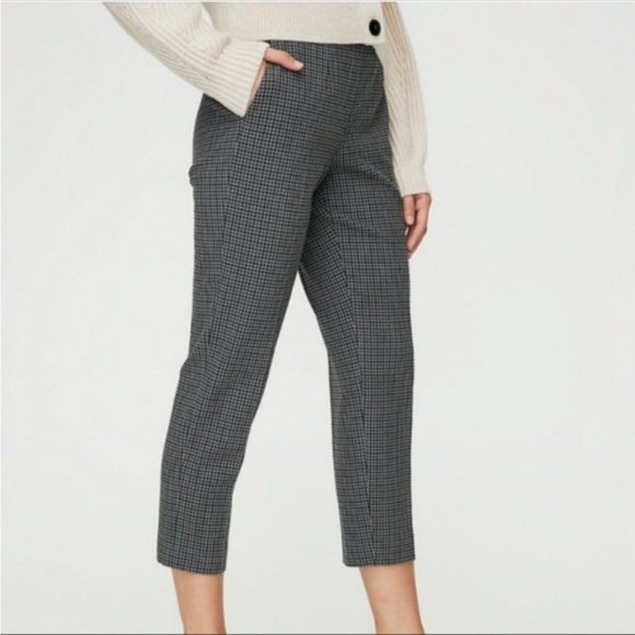 Aritzia Babaton Conan Check Pant Houndstooth Plaid Trouser size  6 - Picture 1 of 6